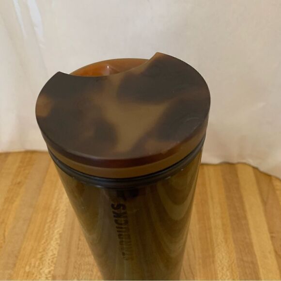 Starbucks Cheetah Animal Print Coffee Cup Travel Tumbler Animal Print Lid 16oz - Picture 4 of 6